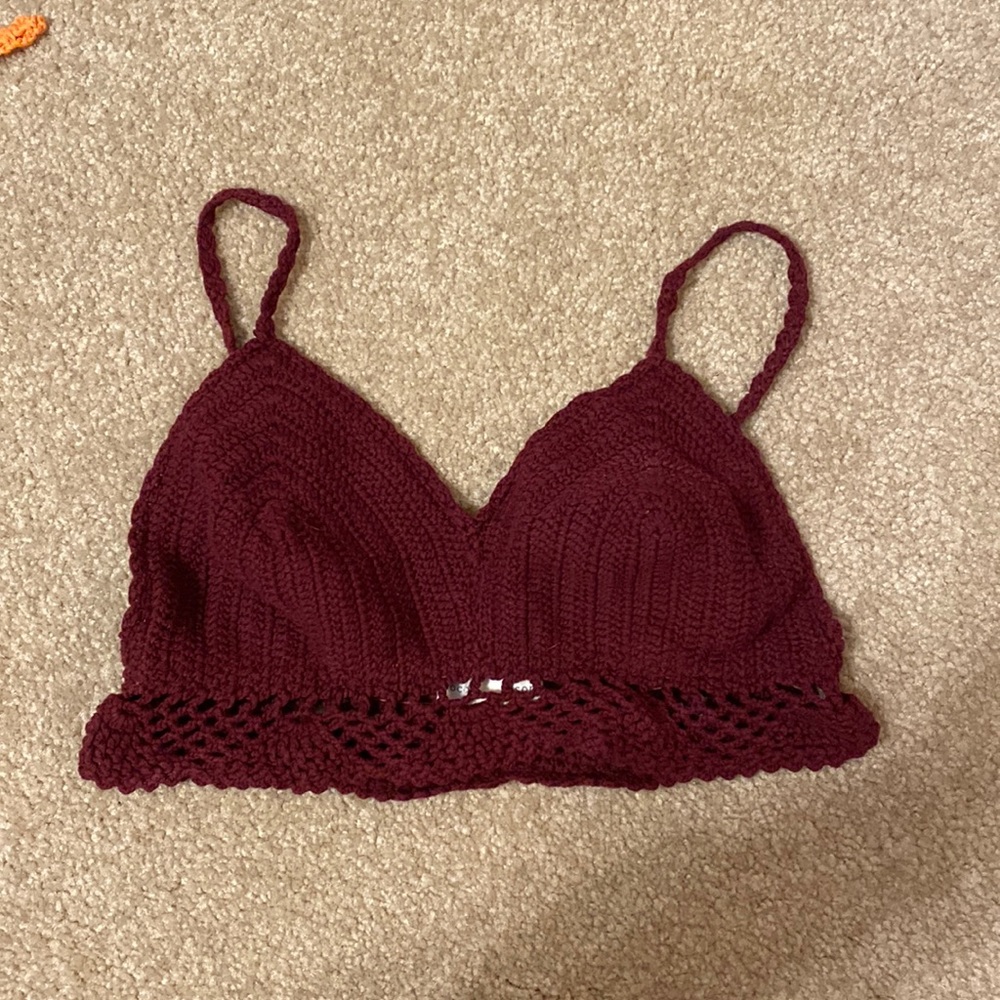 Crochet bra top